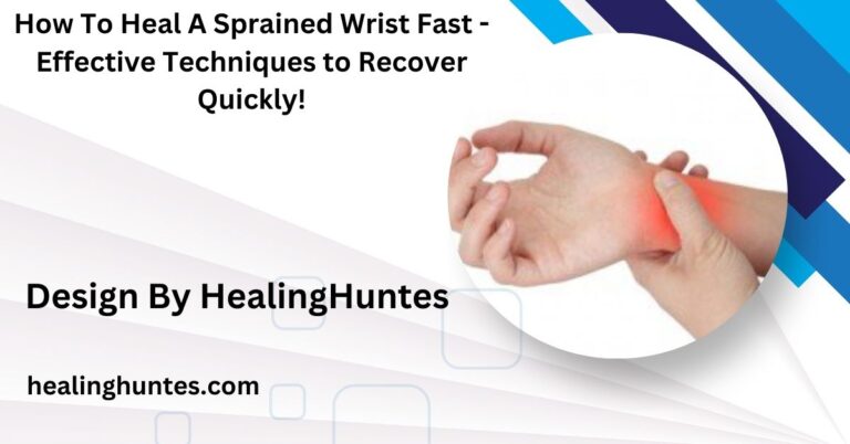 how to heal a sprained wrist fast